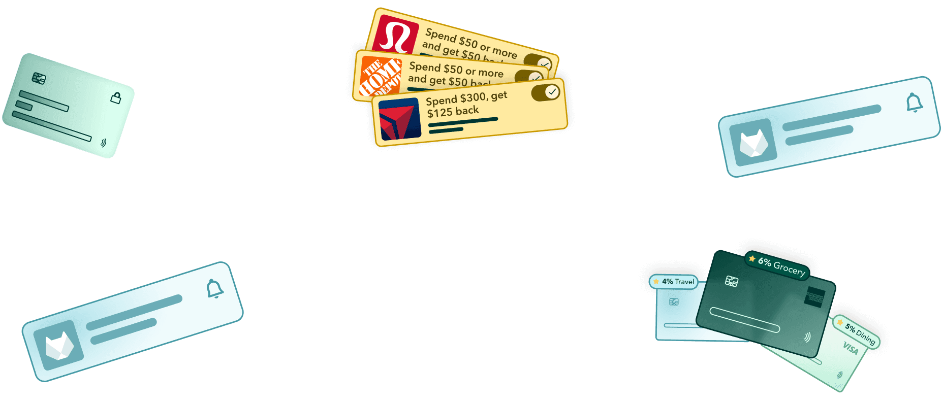 credit card wall
