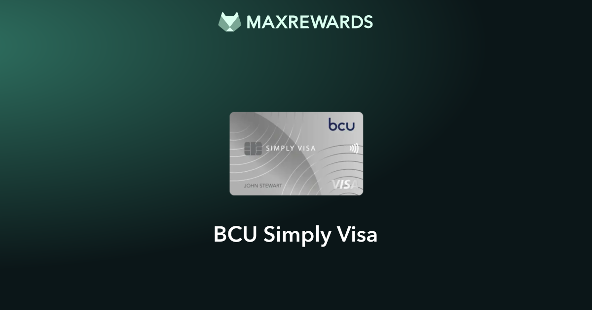 BCU Simply Visa® Review | MaxRewards
